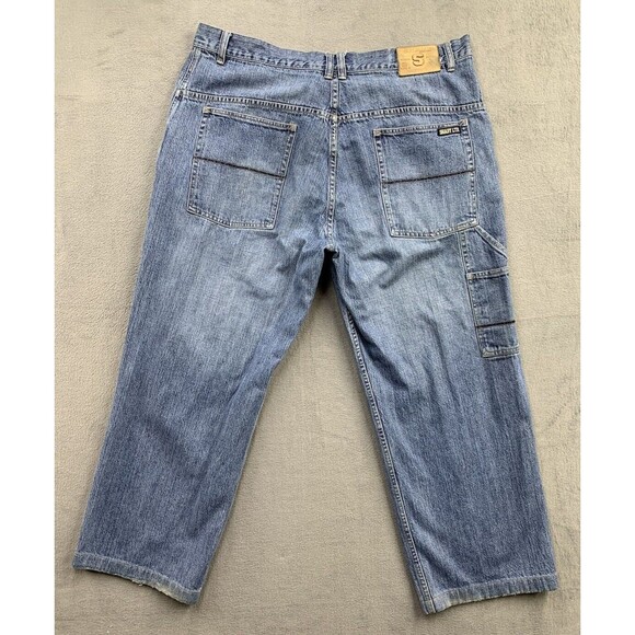 Shady LTD Baggy Carpenter Jeans 40 Blue Wide Leg Skater Grunge Rap Music VTG Y2K